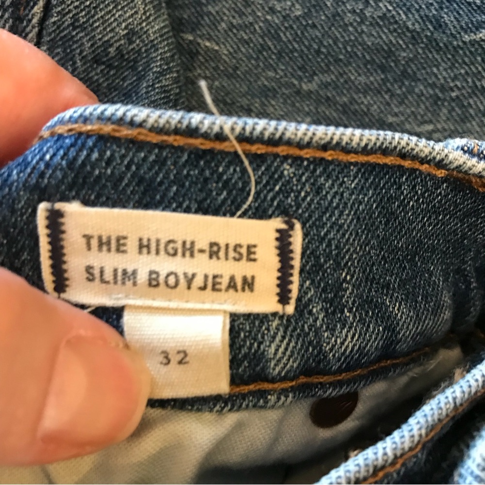 Madewell High Rise Slim Boy Friend Jeans, Size 32, NWOT - Picture 3 of 9